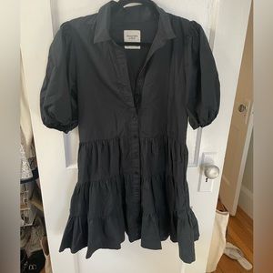 Abercrombie Puff Sleeve Shirt Dress